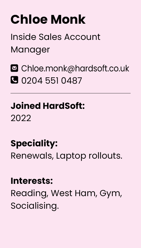 Chloe contact card