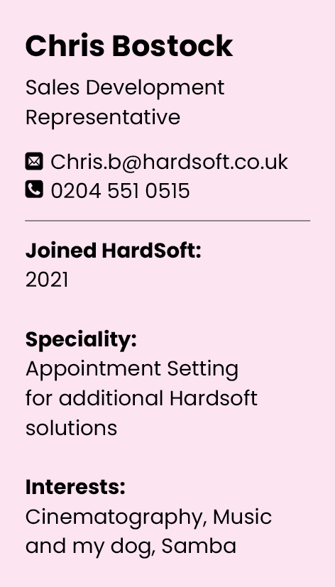 Chris contact card