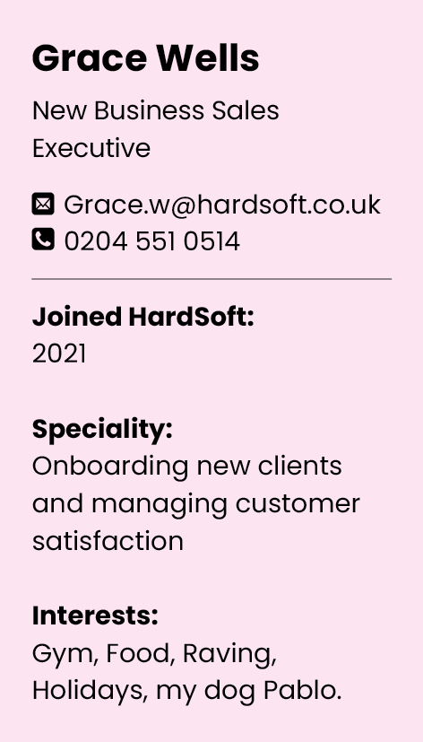 Grace contact card