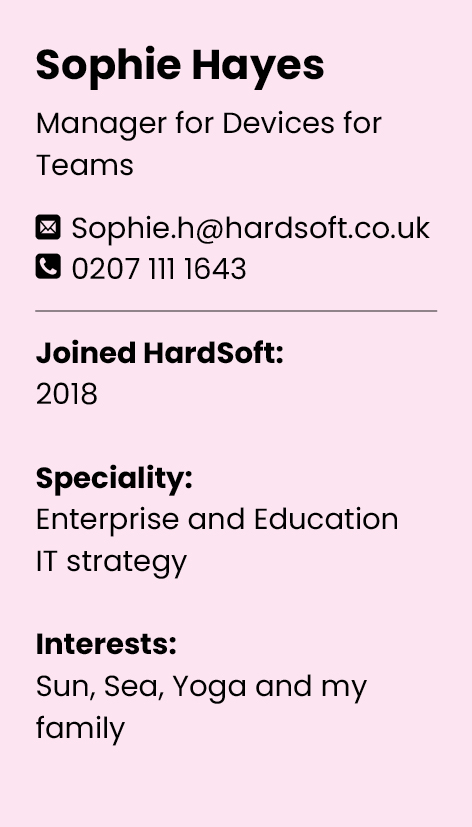 Sophie contact card