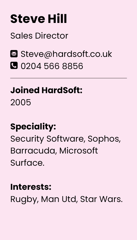 Steve contact card