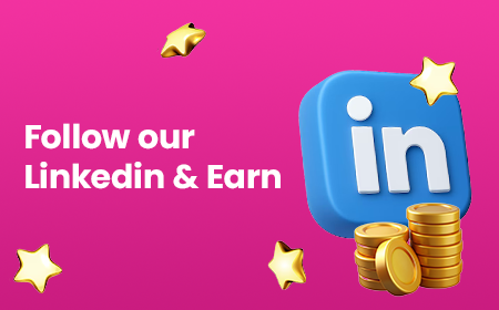 follow our linkedin and earn