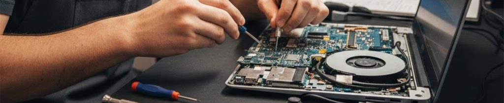 repairing a laptop