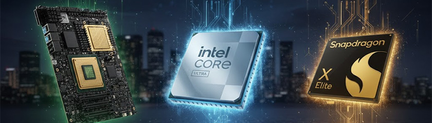 NVIDIA DGX vs Intel Core Ultra vs Snapdragon X Elite