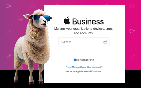 Shepherd - Apple Sign in page