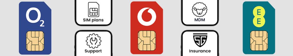 Sims with phones for teams