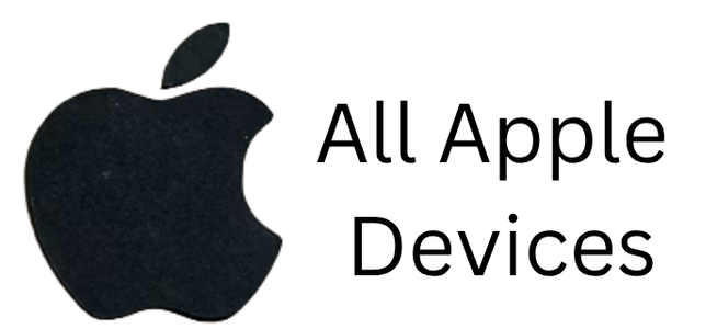 apple logo next to text reading all apple devices